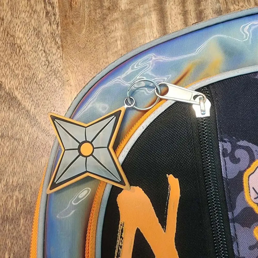 Bioworld Naruto Black 16in Backpack Boys Anime School Bag Mesh Bottle Pockets